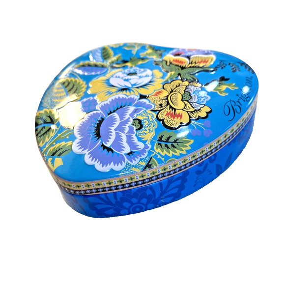 Brighton Heart Shaped Tin Jewelry Keepsake Gift Box Collectible Metal Container - Picture 2 of 8
